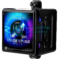 Система жидкостного охлаждения Thermalright Elite Vision 360 (360mm, LED, Black, ARGB/Fans: 3x120mm, 69CFM, 27dBA, 2150RPM/Pump height 63mm, Rad thickness 27mm/S: 1700, 1200, 1851, 115X, 2011, 2066, AM5, AM4)