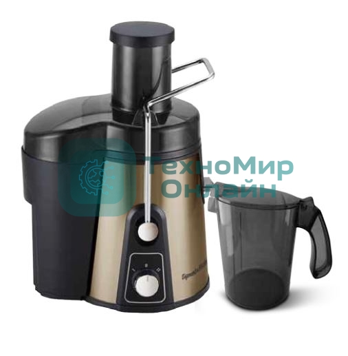 Соковыжималка Zigmund & Shtain EJ-750 бронзовый, центробежная, 1000 Вт, 900 мл, механическое