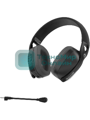 Гарнитура MARVO HG9086W Pulz 70W чёрный, беспроводная + проводная, радиоканал, до 10 ч, съёмный микрофон, подсветка, совместимость с PS5, Xbox