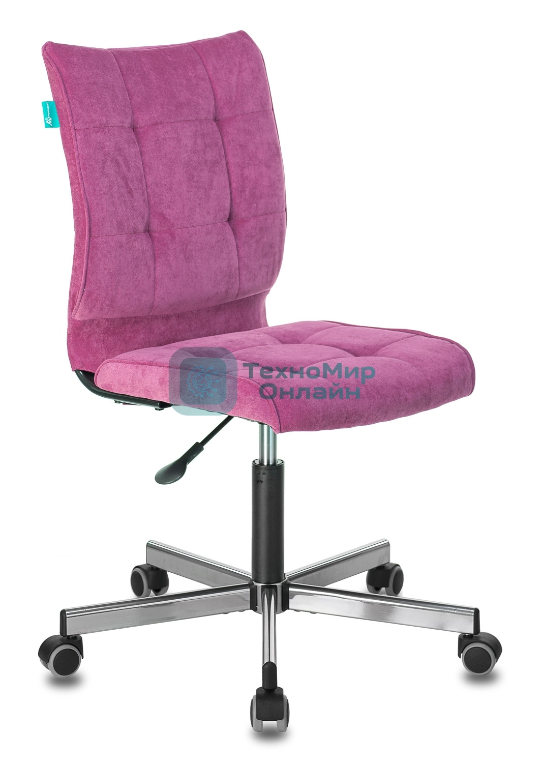 Кресло Бюрократ CH-330M/LT-15 малиновый, экокожа, 120 кг, механизм качания, без подлокотников