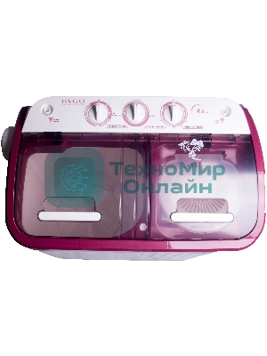 Стиральная машина EVGO WS-40PET белый/красный загр. вертикальная макс.:4 кг 1350 об/мин класс: А+