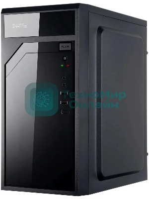 Компьютерный корпус KingPrice KPCC-MN208 черный без БП mATX 1x80мм 2x120мм 2xUSB 2.0 audio