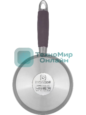 Ковш Rondell Akzent RDS-1386, 1.3 л, с крышкой, стальной