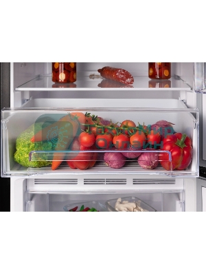 Холодильник Nordfrost NRB 131 B черный двухкамерный 170/100 л морозилка снизу, капельная система