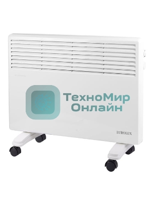 Конвектор электрический Eurolux ОК-EU-1500, белый, 1500 Вт, 15 м2, термостат