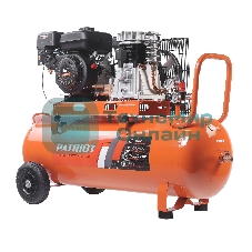 Компрессор Patriot бензиновый KGA 450 L100 - 450 л/мин, 10 бар, 100 л, 7 лс, быстросъем и 