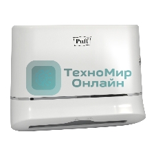 Диспенсер бумажных полотенец Puff 5135, белый, с замком, ABS-пластик
