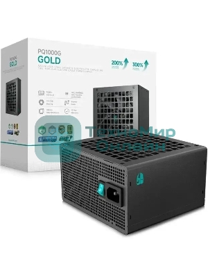 Блок питания Deepcool/GamerStorm PQ1000G (ATX 3.1, 1000W, Full Cable Management, PWM 120мм fan, 80 PLUS GOLD, Active PFC + Half Bridge + DC/DC, Full Japanese Capasitors, Gen5 PCIe) RET