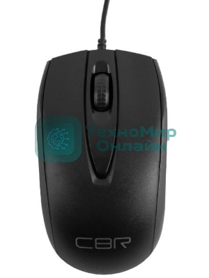 Мышь проводная CBR CM 124 черный, 1000 dpi, USB, кнопки - 3