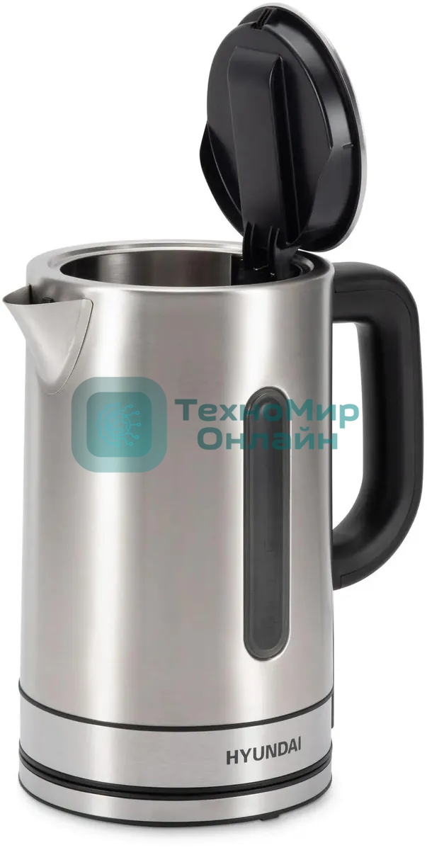 Чайник электрический Hyundai HYK-S2506 1.7 л, 2200 Вт, серебристый (корпус: металл)
