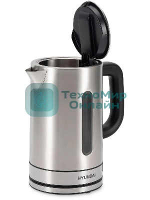 Чайник электрический Hyundai HYK-S2506 1.7 л, 2200 Вт, серебристый (корпус: металл)