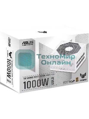 Блок питания ASUS TUF-GAMING-1000G-WHITE,PSU, CE+UK (90YE00S5-B0NA00) белый