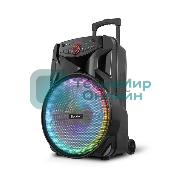 Портативная акустика Blackton Bt PBS2115 черный Мощность RMS 40 Вт Bluetooth