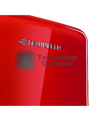 Холодильник Maunfeld MFF186NFRR красный двухкамерный 181/71л морозилка снизу, No Frost