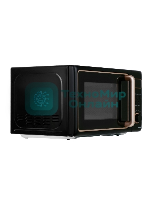 Микроволновая печь Centek CT-1565 черный, 20 л, 700 Вт, переключатели - кнопки, поворотный механизм
