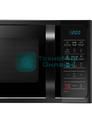 Микроволновая печь Samsung MC28H5013AK/BW черный, 28 л, 900 Вт, переключатели - мембранные кнопки