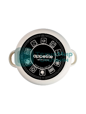 Кастрюля Appetite 1RD201M Cafe эмалированная сталь, цилиндрическая 4 л