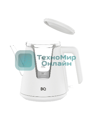 Чайник электрический BQ KT0046DW белый, 2200 Вт, 1л
