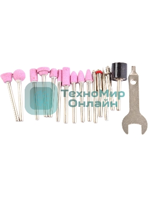 Прямошлифовальная машина (гравер) RD-MG150. 150Вт; 10000-32000 об/мин; диаметр цанг 2,3/3,2 мм; набор 100 насадок; вес- 0,8кг