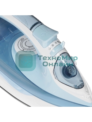 Утюг Atlanta ATH-5544 голубой/белый, 2200 Вт, 32 г/мин, 85 г/мин, 400 мл