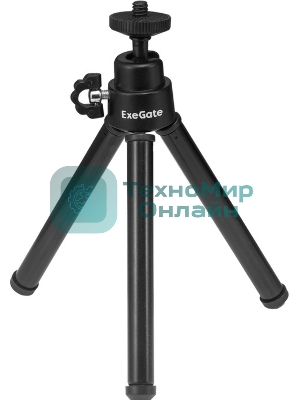 Веб-камера ExeGate Stream C940 Wide 2K 2560x1440, 30 кадр/с, USB Type-A, микрофон (шумоподавление), универсальное крепление, штатив в комплекте