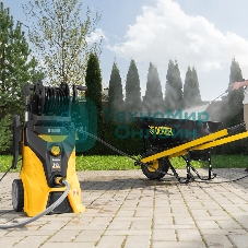 Мойка высокого давления Denzel R-210iD, 2600 Вт, 210 бар, 8,0 л/мин, асинх. двиг., бараб.