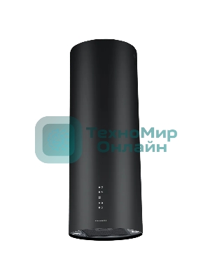 Вытяжка Kuppersberg, цилиндрическая, настенная, 35 см, электронное кнопочное управление, таймер, отвод/рециркуляция, 3 скорости, производительность 850 м3/ч, LED освещение, обратный клапан, уровень шума 68 дБ, угольный фильтр CF110 (опция), цвет черный