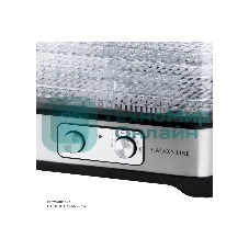 Сушилка для овощей и фруктов Galaxy Line GL 2639, черный с серебристым, с механическим управлением, 500 вт