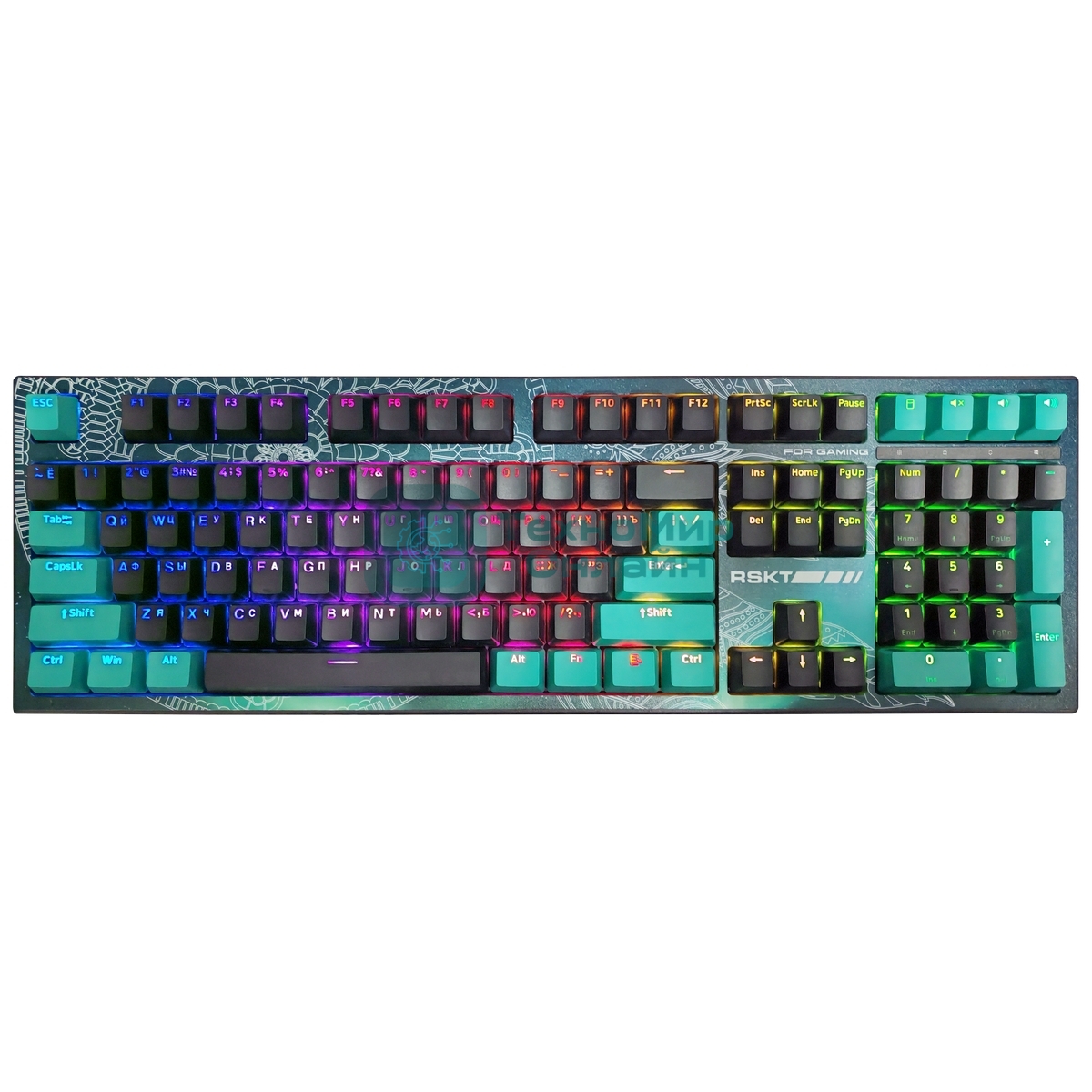 Клавиатура Raskat KM002 проводная, USB Type-A, серый (UV)