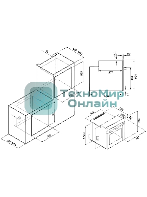 Духовой шкаф электрический Krona LYRA 45 WH белый