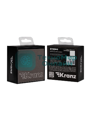 Выключатель Kranz STRONG 1 кл 10А с/у графит