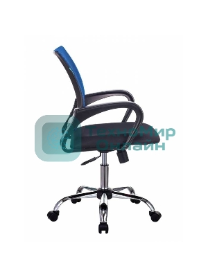 Кресло Бюрократ CH-695N/SL/BL/TW-11 синий/черный, сетка, 120 кг, механизм качания