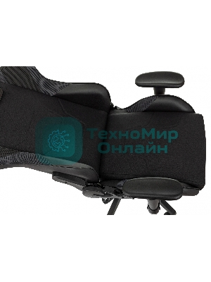 Кресло Бюрократ VIKING 4 AERO BLACK EDITION черный, экокожа, 120 кг, механизм качания