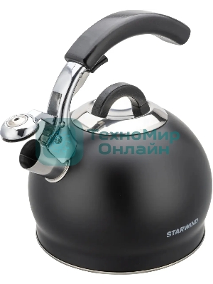 Чайник для плиты металлический Starwind Chef Concept 3 л. черный (SW-CH1510)