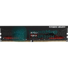 Оперативная память AMD Radeon R9, DDR4, 16GB (1x16GB), 3200MHz, CL16, DIMM, с радиатором, черный