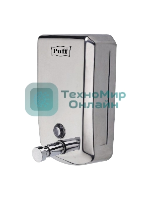 Дозатор для жидкого мыла из нерж. стали Puff-8715, хром, 1000 мл, с ключом, 21х14х11 см