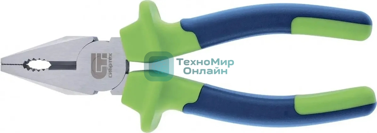 Плоскогубцы Сибртех 17050 комбинированные, 160 мм, двухкомпонентные рукоятки