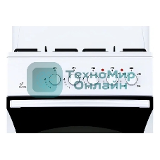 Плита комбинированная Flama RK 23-101 W белый, конфорок 4 шт, духовка 50 л, 50 см x 85 см x 60 см