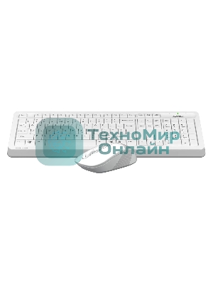 Комплект клавиатура+мышь A4Tech FStyler FG1010S беспроводной, USB, 2000 DPI, белый/серый