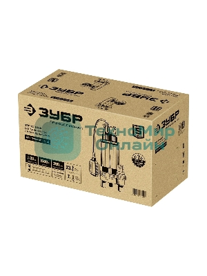 Насос ЗУБР Профессионал НПГ-Т5-1500 дренажный с большим напором, 1500 Вт