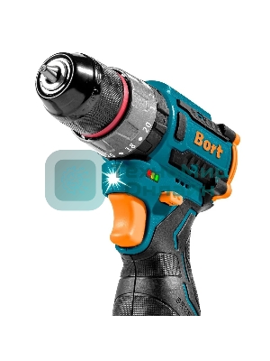 Дрель-шуруповерт Bort BAB-16U, 16,8 В, 2 Ач, 70 Нм, бесщеточный, ударная
