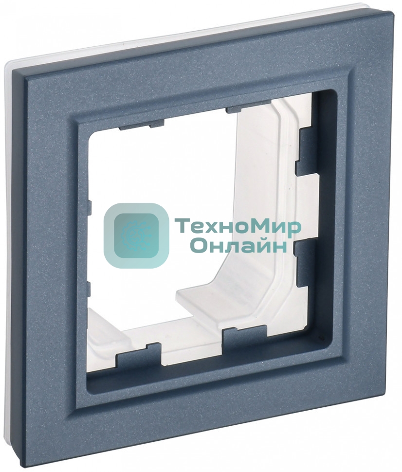 Рамка 1-местная IEK BRITE РУ-1-БрМ-44 IP44 маренго
