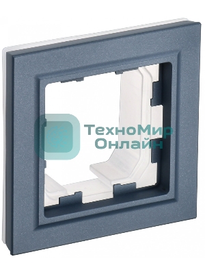 Рамка 1-местная IEK BRITE РУ-1-БрМ-44 IP44 маренго