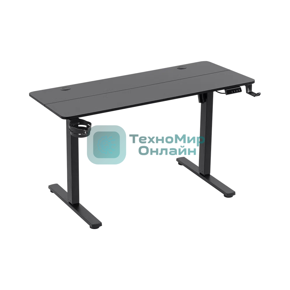 Стол игровой Defender компьютерный Saturn черн, регулир. высота 71-118 см