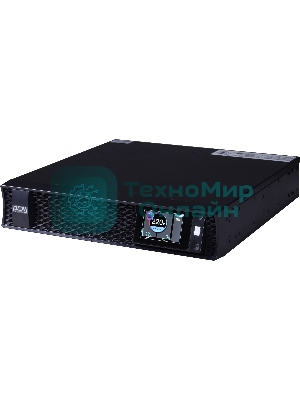 Источник бесперебойного питания Powercom Next, On-Line, 3000VA/3000W, Rack/Tower, 8*IEC320-C13 + 2*C19, LCD, Serial+USB, SmartSlot, подкл. доп. Батарей (2027233)