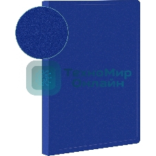 Папка с 80 прозрачными вкладками Silwerhof Eco A4, пластик, 0.7мм, синий