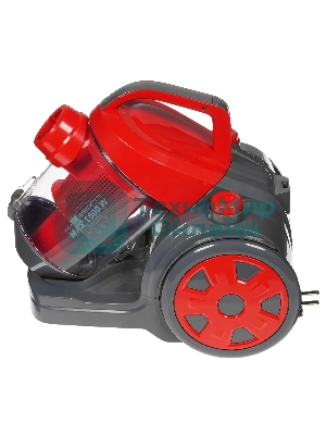 Пылесос Sakura SA-8312R красный/серый, 300/1600 Вт, уборка сухая, пылесборник контейнер 1.5 л