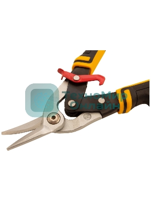 Ножницы по металлу Denzel 270 мм, прямой и левый рез,сталь-СrMo, трехкомп.рук-ки