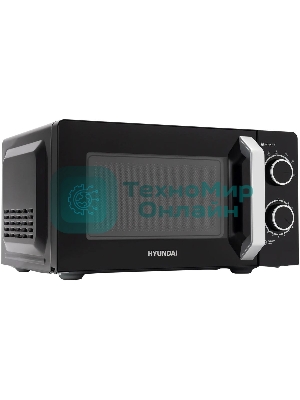 Микроволновая печь Hyundai HYM-M2052 черный, 20 л, 700 Вт, переключатели - поворотный механизм