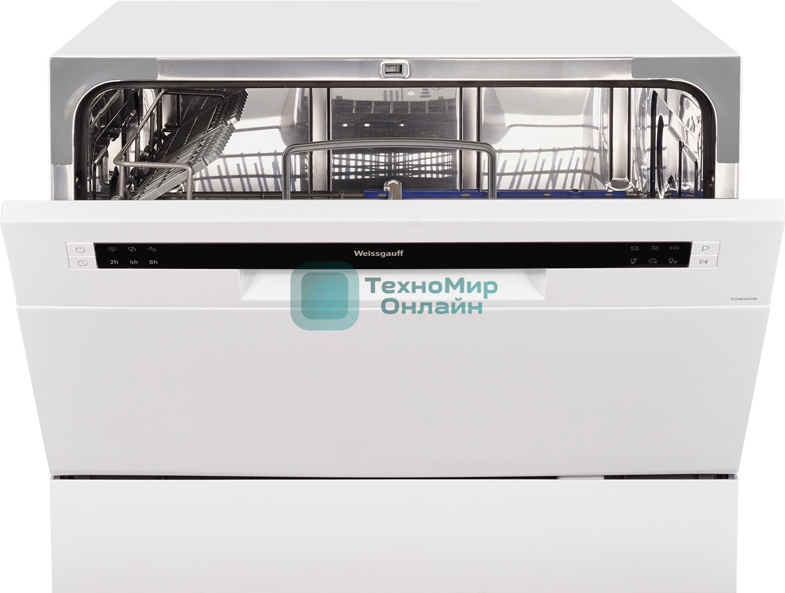 Посудомоечная машина Weissgauff TDW 4006, белый, 55 см, 6 компл., 49 дБ, класс A+